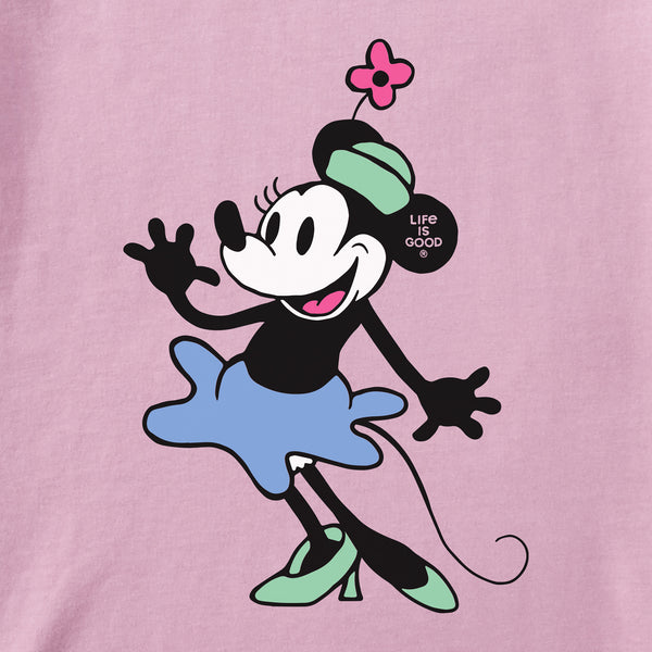 Life Is Good Infant Steamboat Willie Miss Mouse Long Sleeve Crusher Baby Bodysuit