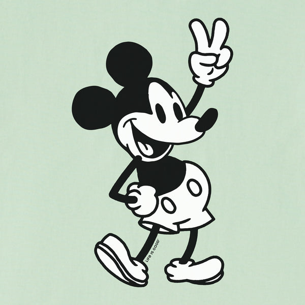 Life Is Good Infant Steamboat Willie Peace Long Sleeve Crusher Baby Bodysuit