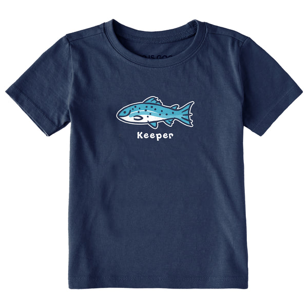 life is good Keeper Fish Short Sleeve Toddler Crusher Tee