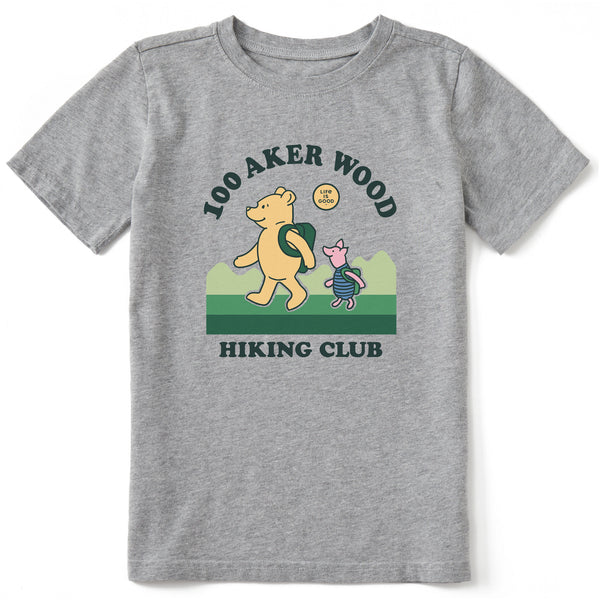 life is good Kids 100 Aker Hiking Club Winnie Short Sleeve Crusher Tee