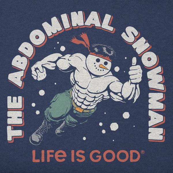 Life Is Good Kids Abdominal Snowman Action Hero Short Sleeve Crusher Tee
