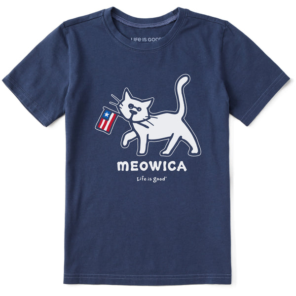 life is good Kids Al Meowica Short Sleeve Crusher Tee