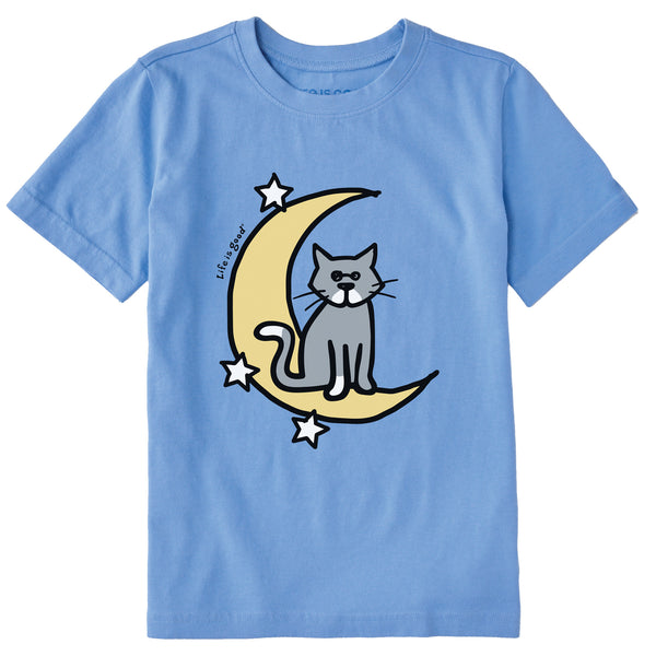 life is good Kids Al Moon u0026 Stars Short Sleeve Crusher Tee