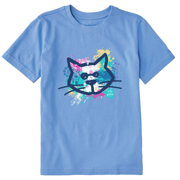 life is good Kids Al Paint Pattern Short Sleeve Crusher Tee