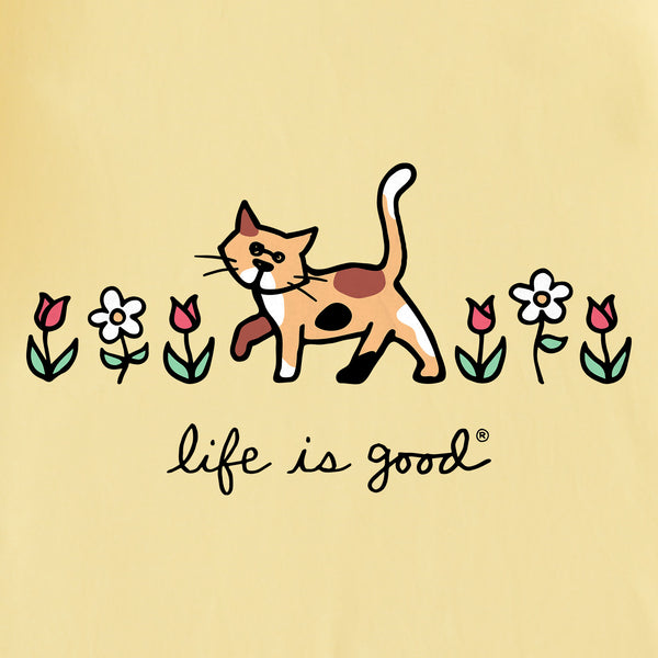 Life Is Good Kids Al With Flowers Short Sleeve Crusher Tee