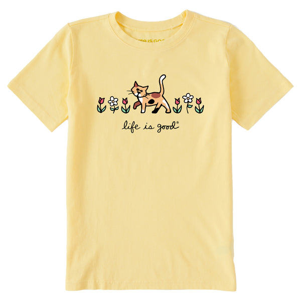 life is good Kids Al with Flowers Short Sleeve Crusher Tee