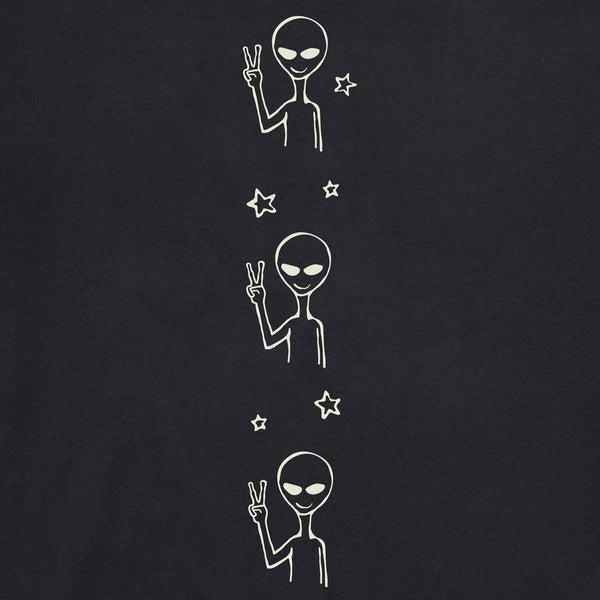 Life Is Good Kids Alien Peace Out Long Sleeve Crusher Tee