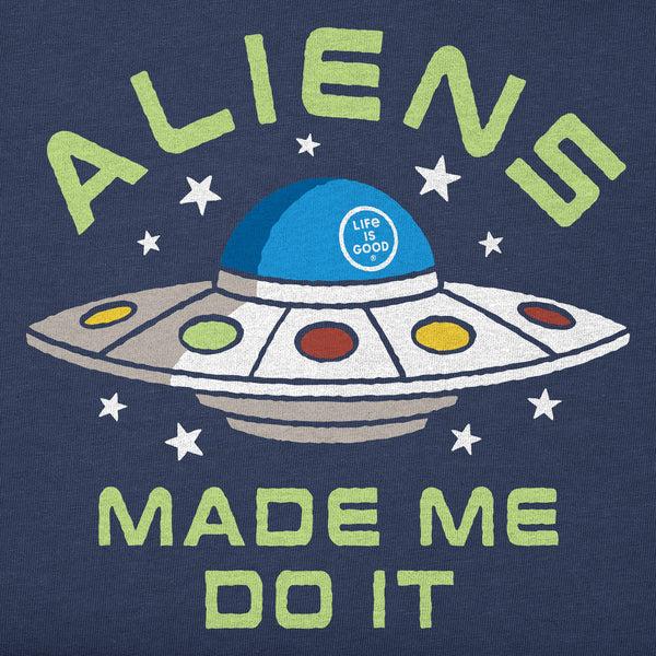 Life Is Good Kids Aliens Made Me Do It Long Sleeve Crusher Tee