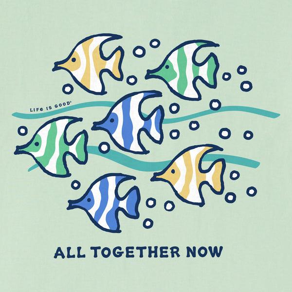 Life Is Good Kids All Together Now Fish Short Sleeve Crusher Tee