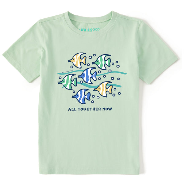life is good Kids All Together Now Fish Short Sleeve Crusher Tee