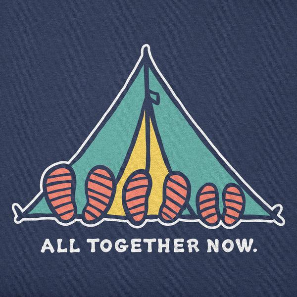 Life Is Good Kids All Together Tent Long Sleeve Crusher Tee
