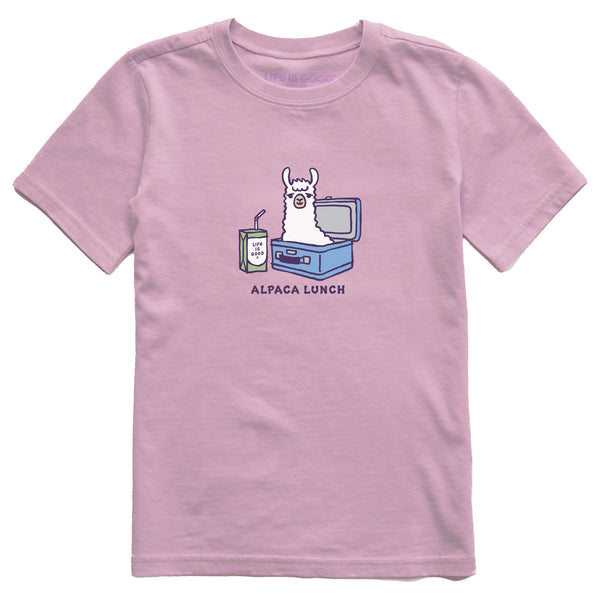 life is good Kids Alpaca Lunch Short Sleeve Crusher Tee