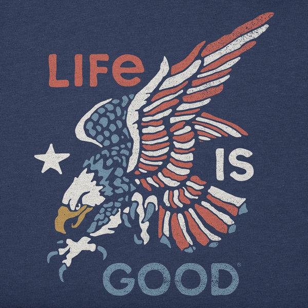 Life Is Good Kids American Eagle Short Sleeve Crusher Tee