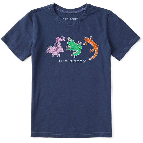 Life Is Good Kids Amphibious Trio Short Sleeve Crusher Tee