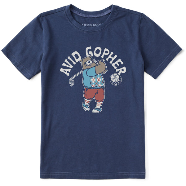 life is good Kids Avid Gopher Short Sleeve Crusher Tee