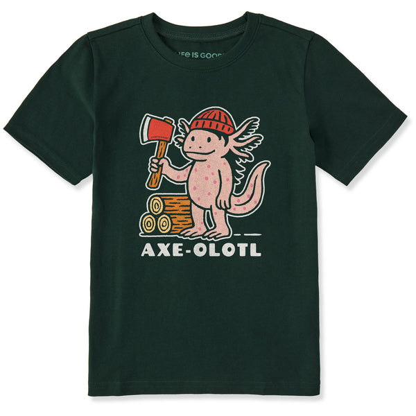 life is good Kids Axe-olotl Short Sleeve Crusher Tee