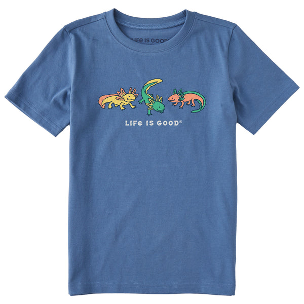 life is good Kids Axolotl Trio Short Sleeve Crusher Tee