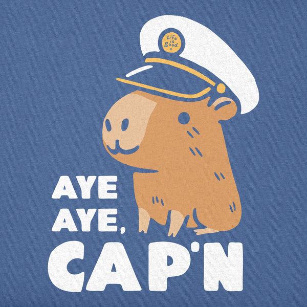 Life Is Good Kids Aye Aye Cap'n Capybara Short Sleeve Crusher Tee