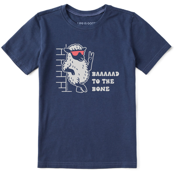 life is good Kids Baaaad to the Bone Short Sleeve Crusher Tee
