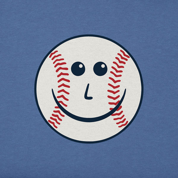 Life Is Good Kids Baseball Face Short Sleeve Crusher Tee