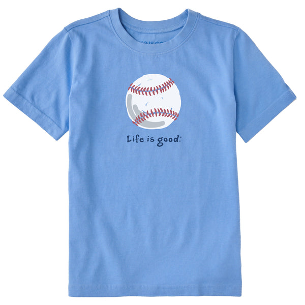 Life Is Good Kids Baseball Short Sleeve Crusher Tee