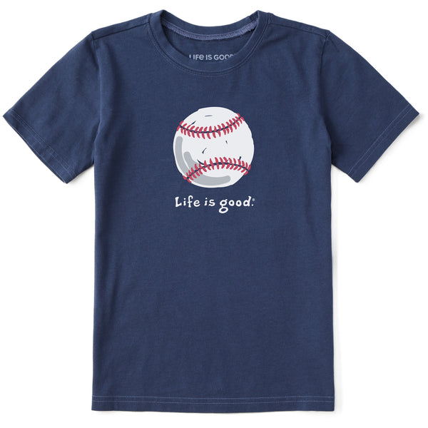 life is good Kids Baseball Short Sleeve Crusher Tee
