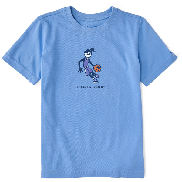 life is good Kids Basketball Jackie Short Sleeve Crusher Tee