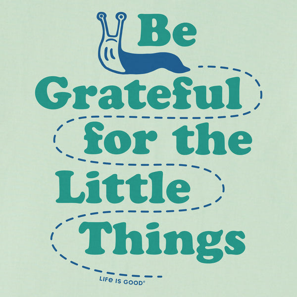 Life Is Good Kids Be Grateful For The Little Things Slug Short Sleeve Crusher Tee