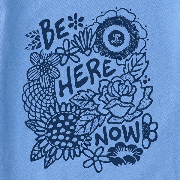 Life Is Good Kids Be Here Now Flower Field Short Sleeve Crusher Tee