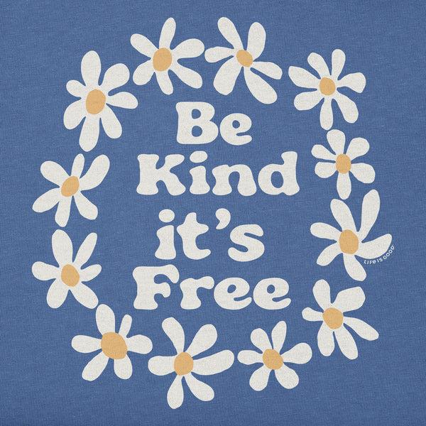 Life Is Good Kids Be Kind It's Free Short Sleeve Crusher Tee