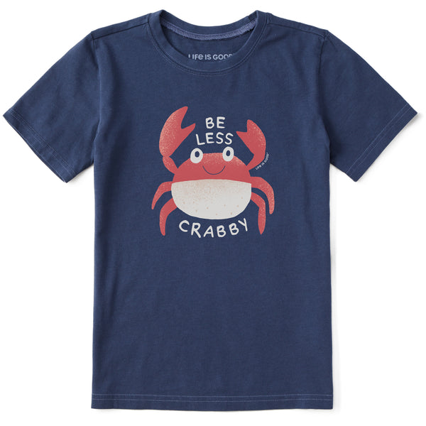 life is good Kids Be Less Crabby Crab Short Sleeve Crusher Tee