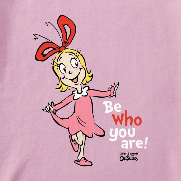 Life Is Good Kids Be Who You Are Cindy Lou Long Sleeve Crusher Tee