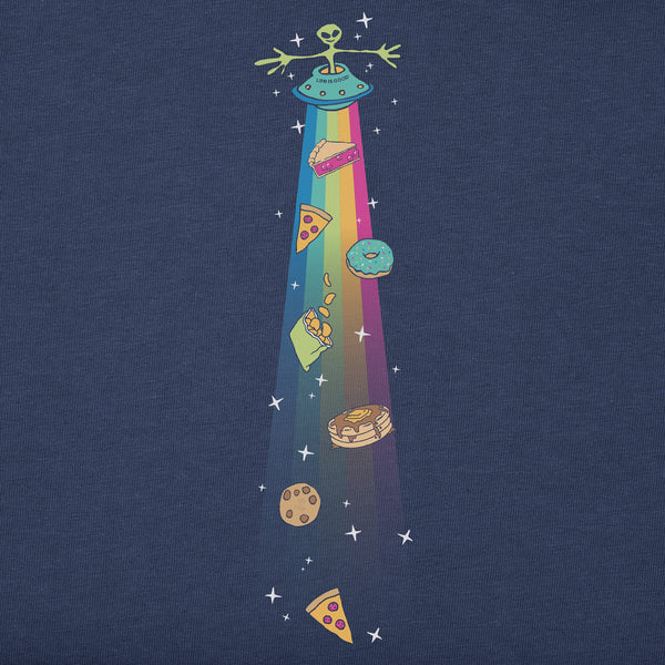 Life Is Good Kids Beam Up The Snacks Long Sleeve Crusher Tee