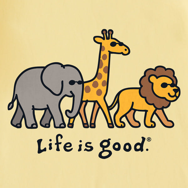 Life Is Good Kids Big Animal Trio Short Sleeve Crusher Tee