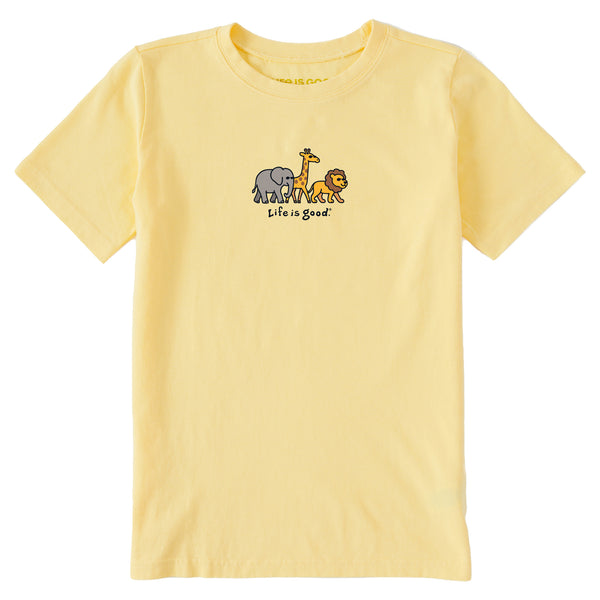 life is good Kids Big Animal Trio Short Sleeve Crusher Tee