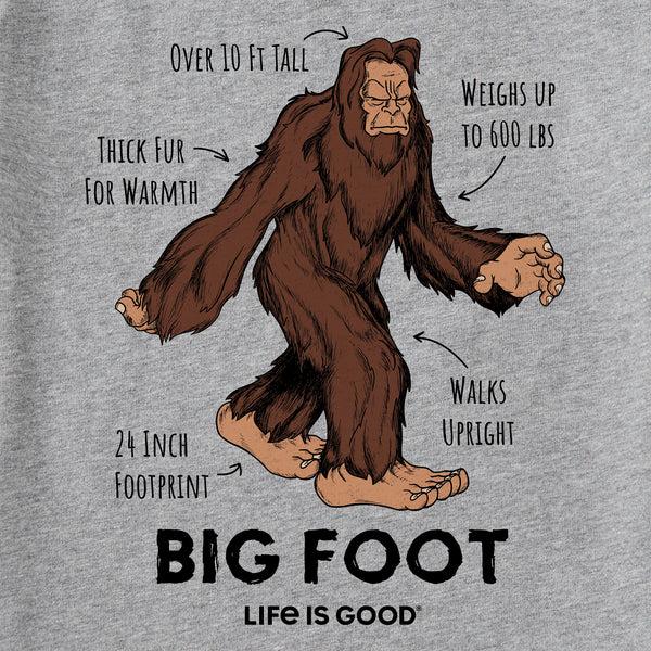 Life Is Good Kids Big Foot Facts Short Sleeve Crusher Tee