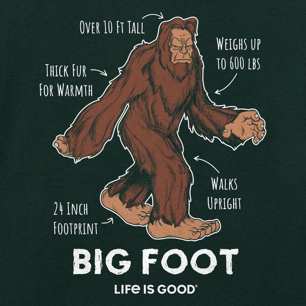 Life Is Good Kids Big Foot Facts Short Sleeve Crusher Tee
