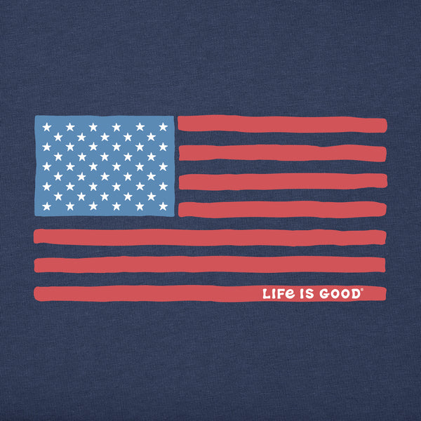 Life Is Good Kids Big Kids US Flag Long Sleeve Crusher Tee