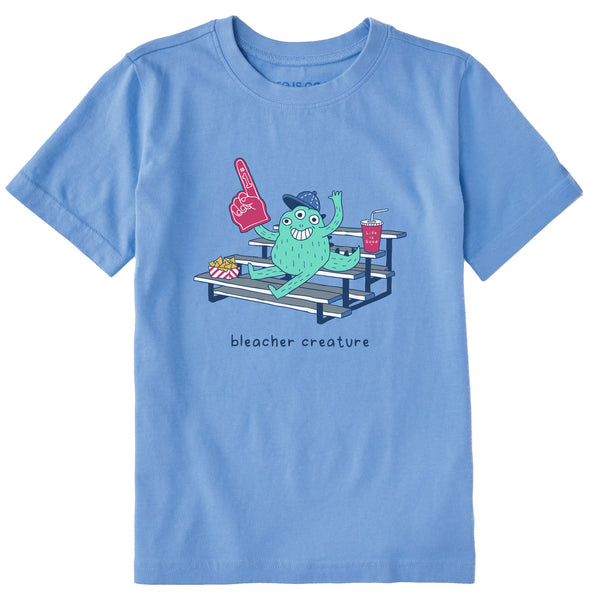 life is good Kids Bleacher Creature Baseball Short Sleeve Crusher Tee
