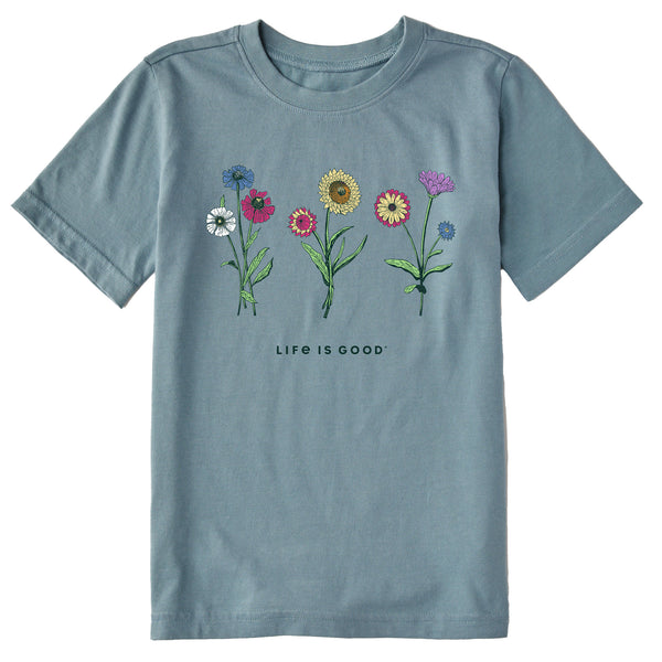 life is good Kids Botanical Flowers Short Sleeve Crusher Tee
