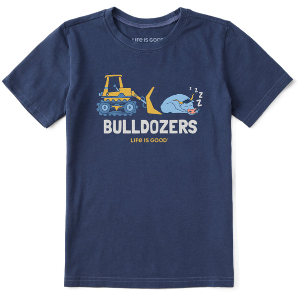 life is good Kids Bulldozers Short Sleeve Crusher Tee