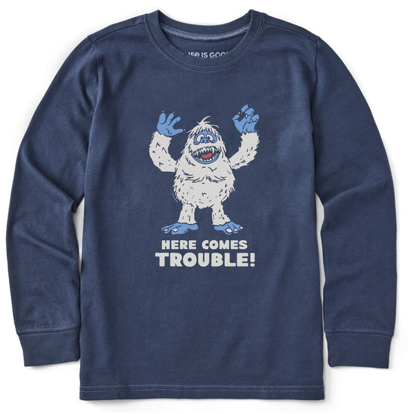 life is good Kids Bumble Here Comes Trouble Long Sleeve Crusher Tee