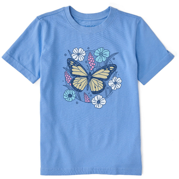 life is good Kids Butterfly Bloom Short Sleeve Crusher Tee