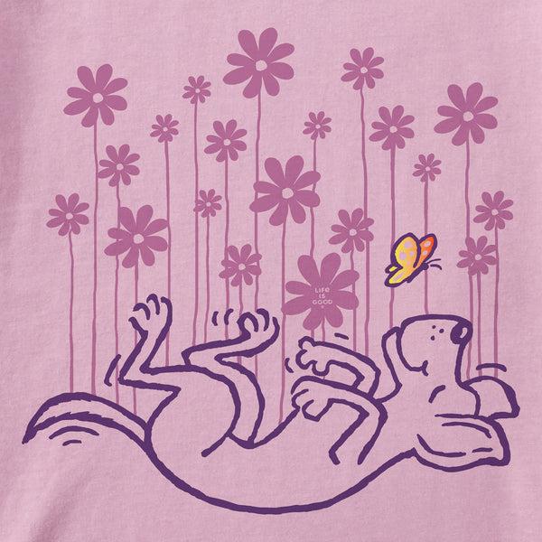 Life Is Good Kids Butterfly Dog Short Sleeve Crusher Tee