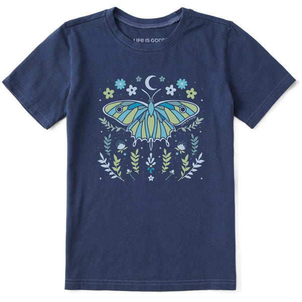life is good Kids Butterfly Wildflowers Short Sleeve Crusher Tee
