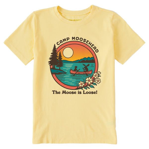 life is good Kids Camp Moosehead Short Sleeve Crusher Tee