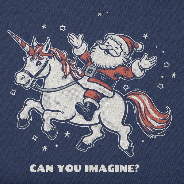 Life Is Good Kids Can You Imagine? Long Sleeve Crusher Tee