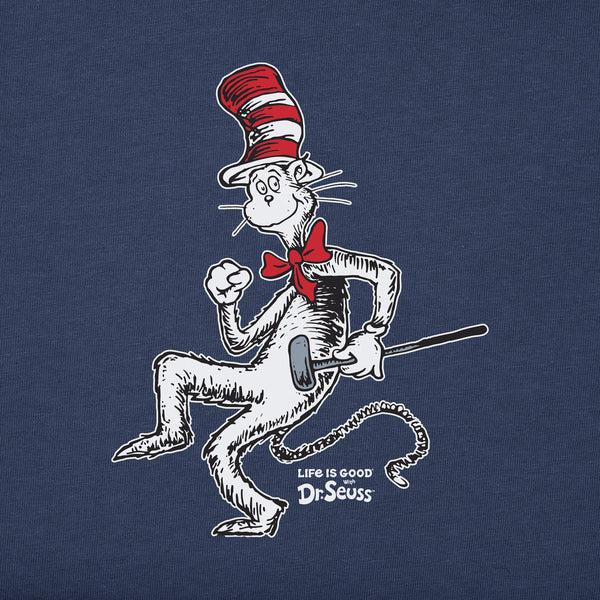 Life Is Good Kids Cat In The Hat Golf Short Sleeve Crusher Tee