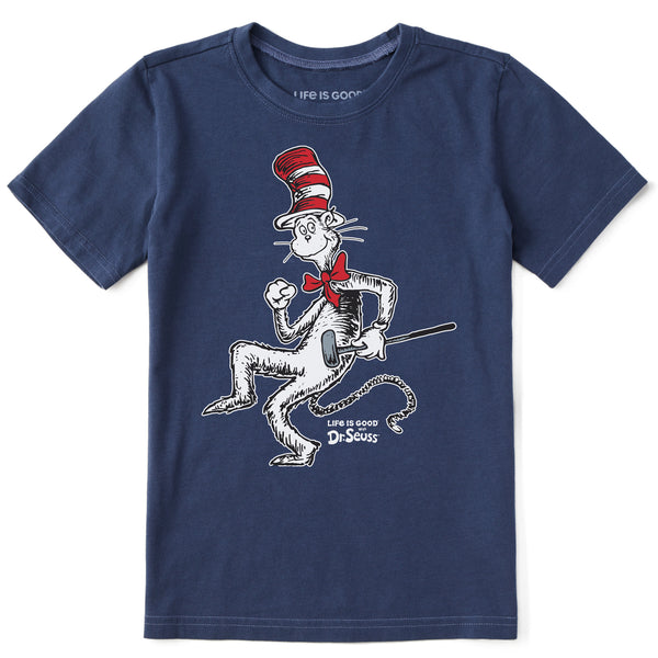 life is good Kids Cat in the Hat Golf Short Sleeve Crusher Tee