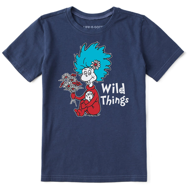 life is good Kids Cat in the Hat Wild Things Short Sleeve Crusher Tee